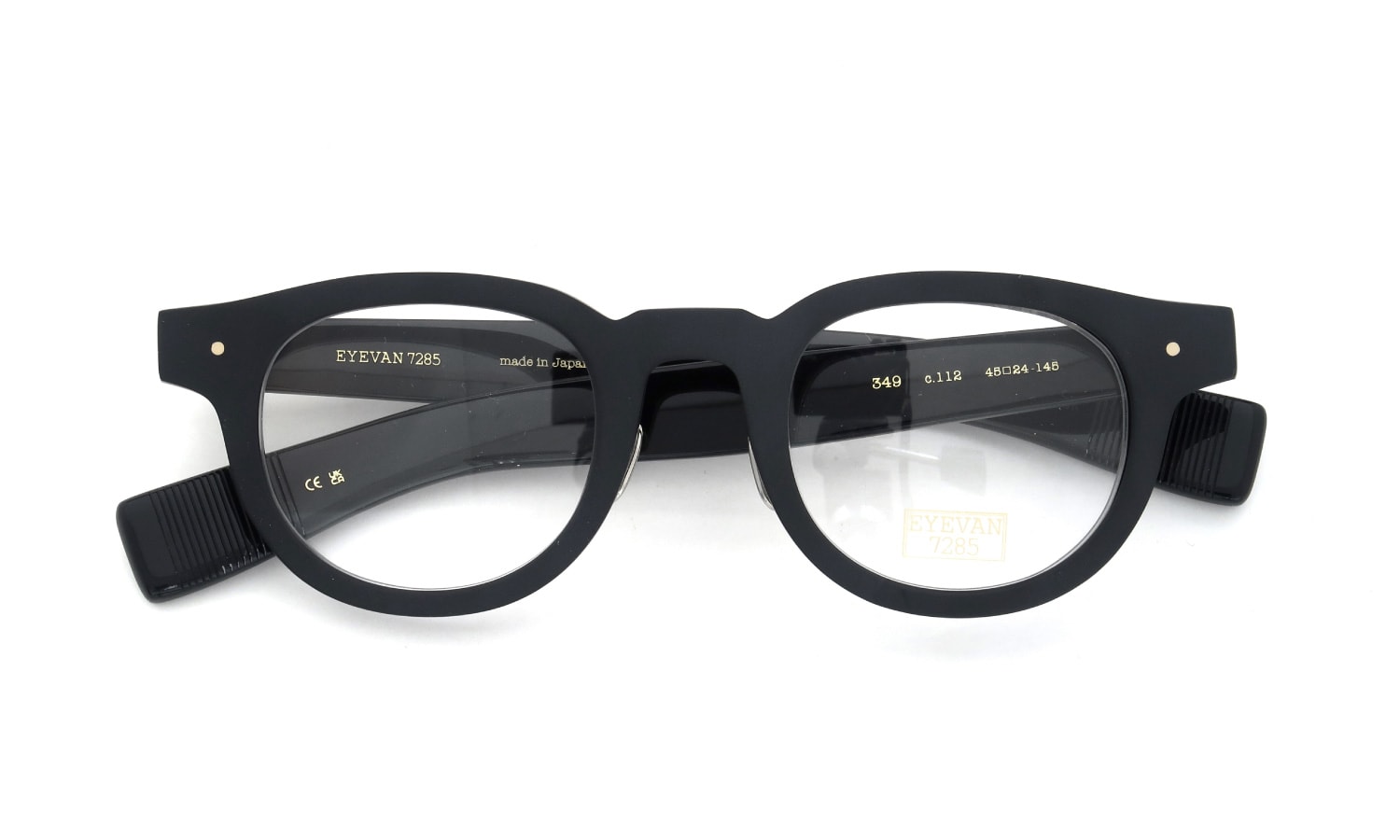 EYEVAN7285 アイヴァン7285 メガネ 349 (45)通販 C.112 MAT BLACK 正規取扱