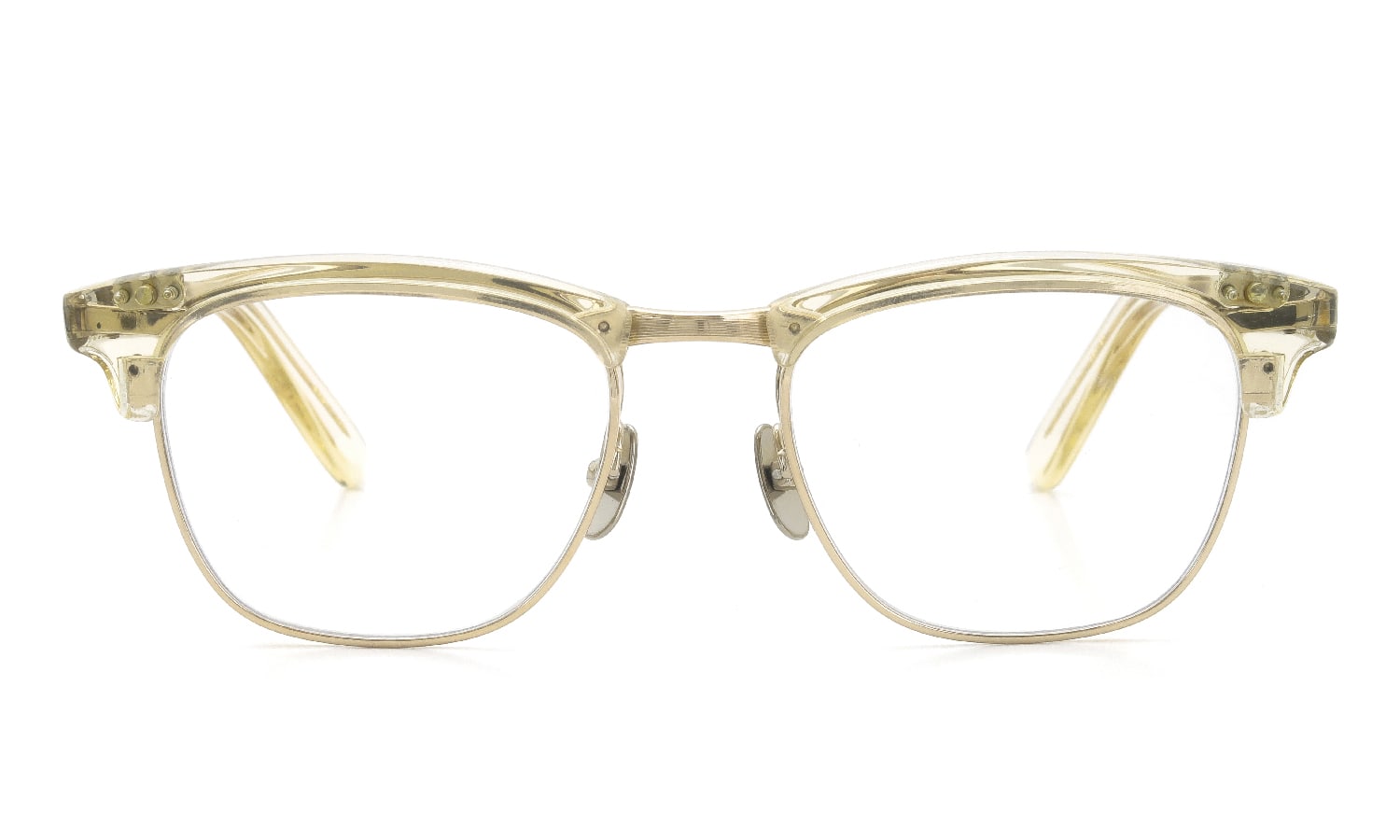 YELLOWS PLUS 跳ね上げ式メガネ通販 JOHN C445 vintage clear/gold