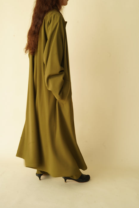 CRISTASEYA OVERSIZED TRENCH WITH LEATHER PATCH – PORT