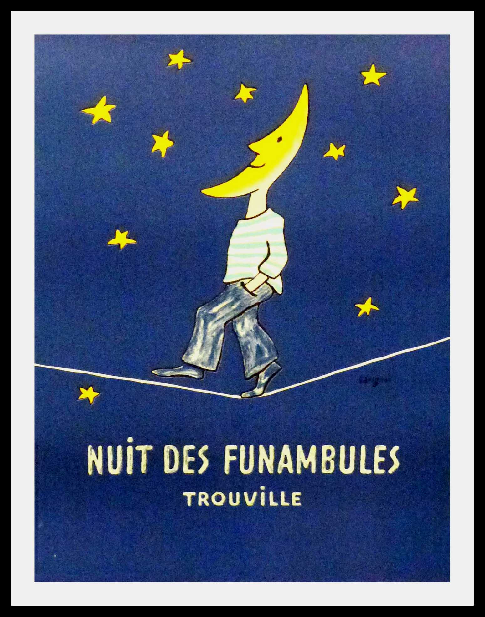 SAVIGNAC - La nuit des funambules, Trouville, Normandie - affiche