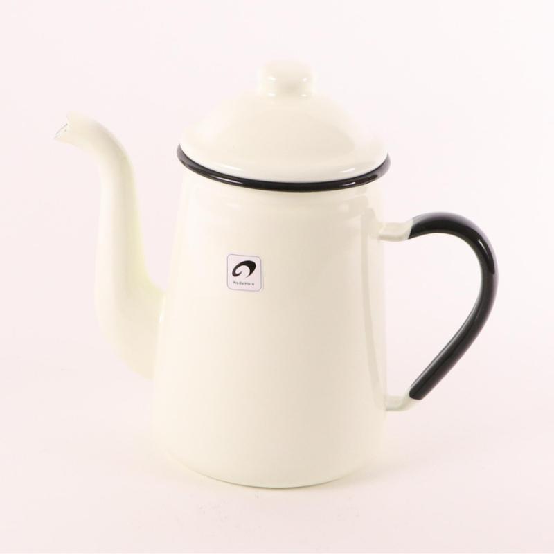 喫茶用品 野田琺瑯 コーヒーポットNo.11 白(アイボリー) 1000cc