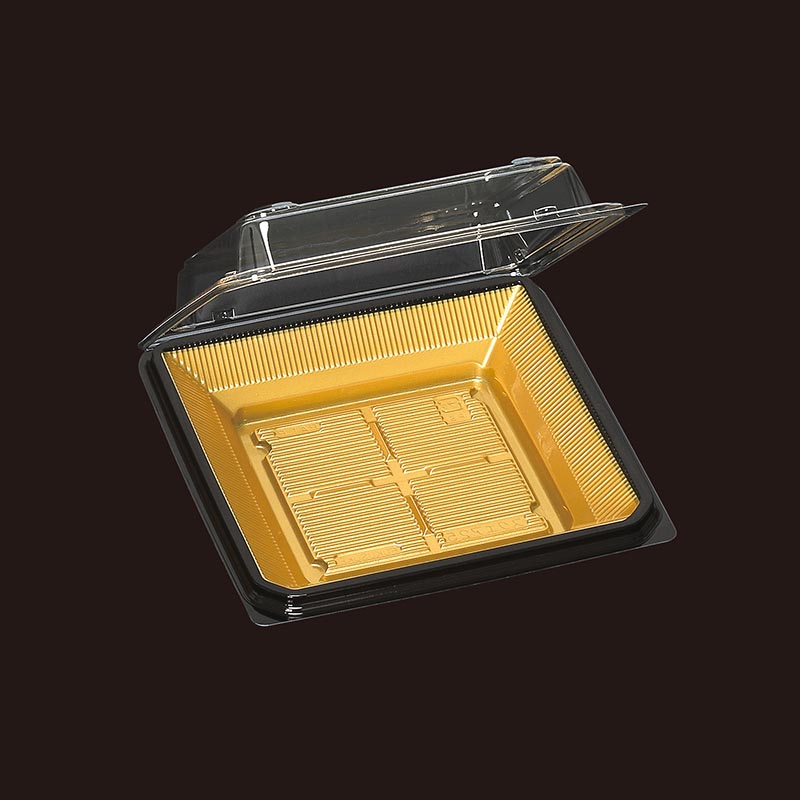 フードパック スクエア25 黒淵朱(嵌合) 福助工業 | テイクアウト容器の