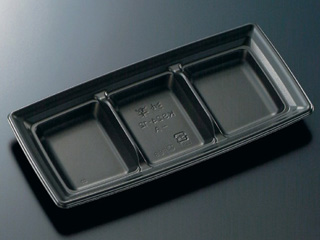 軽食容器 CT 沙楽 KS24-12-A BK 身 中央化学 | テイクアウト容器の通販