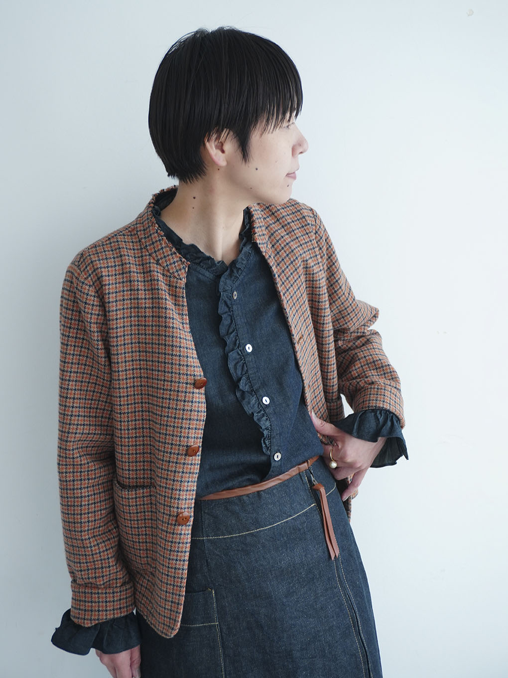 パラスパレスのデニム デニムジャケットとスカート PAL'LAS PALACE