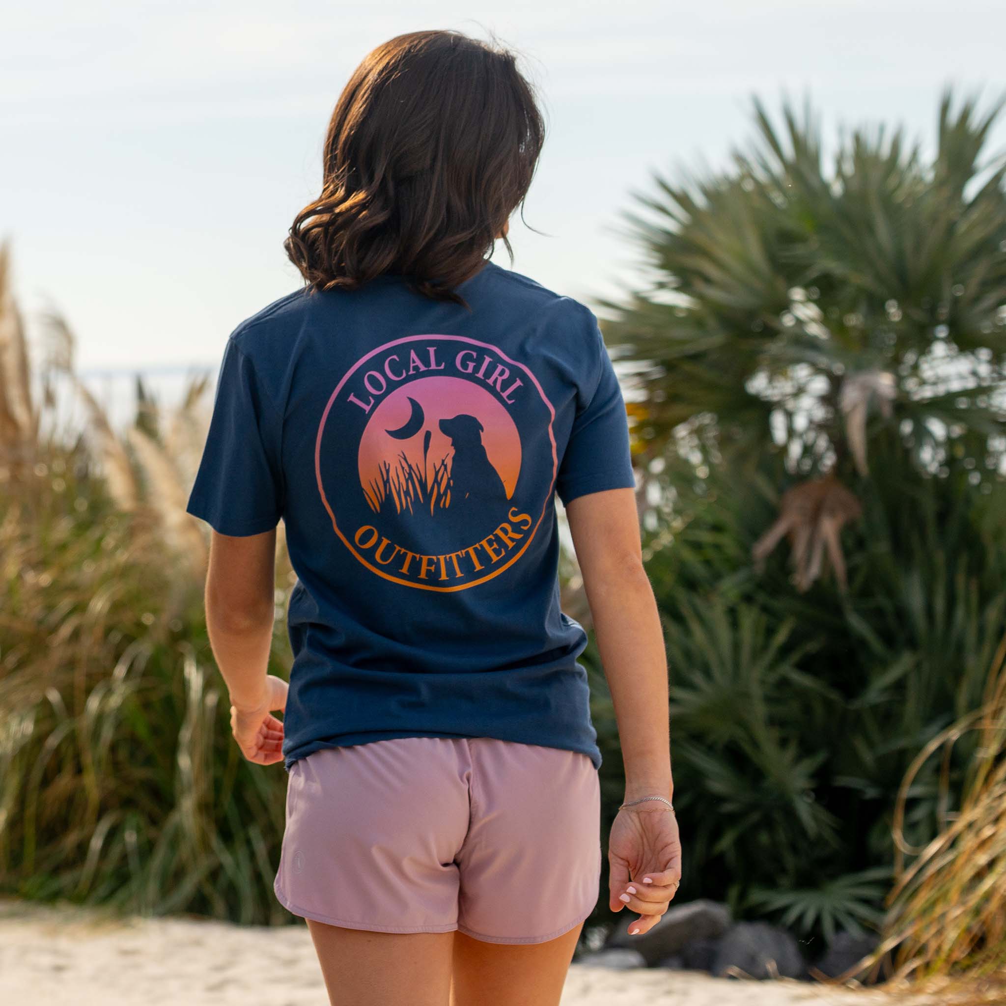Local Girl Women's Sunset Short Sleeve T-Shirt | Palmetto Moon