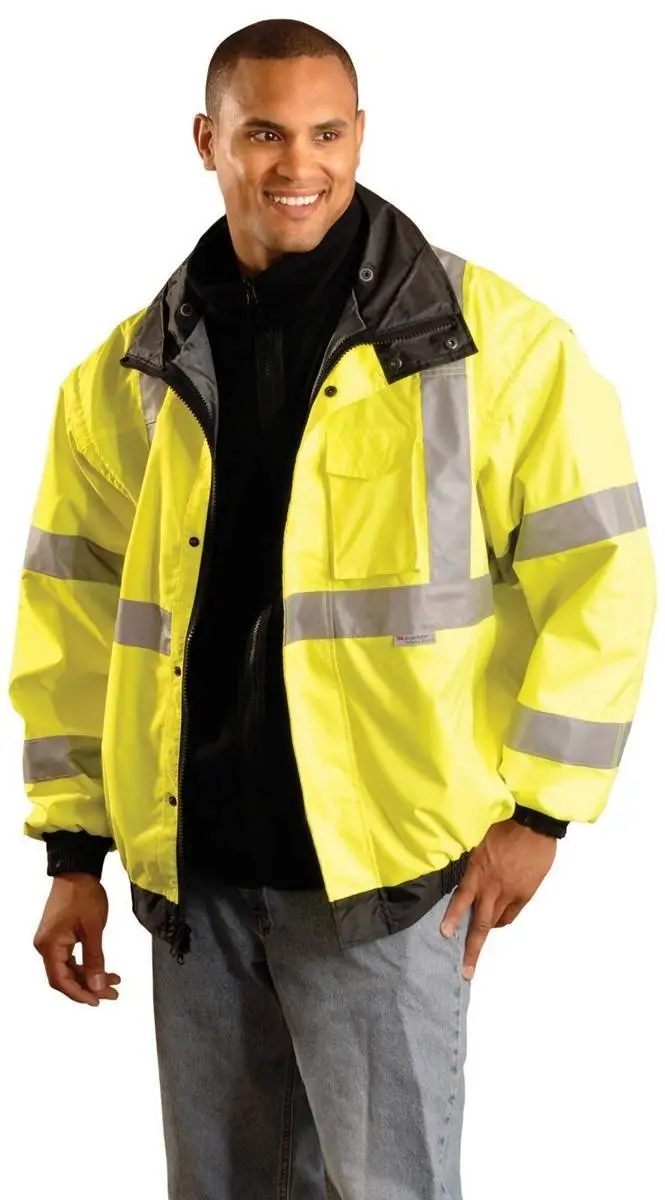Occunomix Premium 4-Way Waterproof Bomber Jacket with Hood