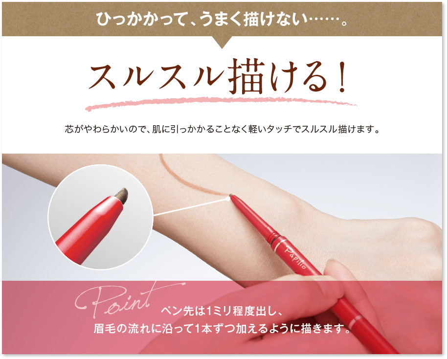 ステイブロウGリフィル(001ライトブラウン): ポイントメイクアップ