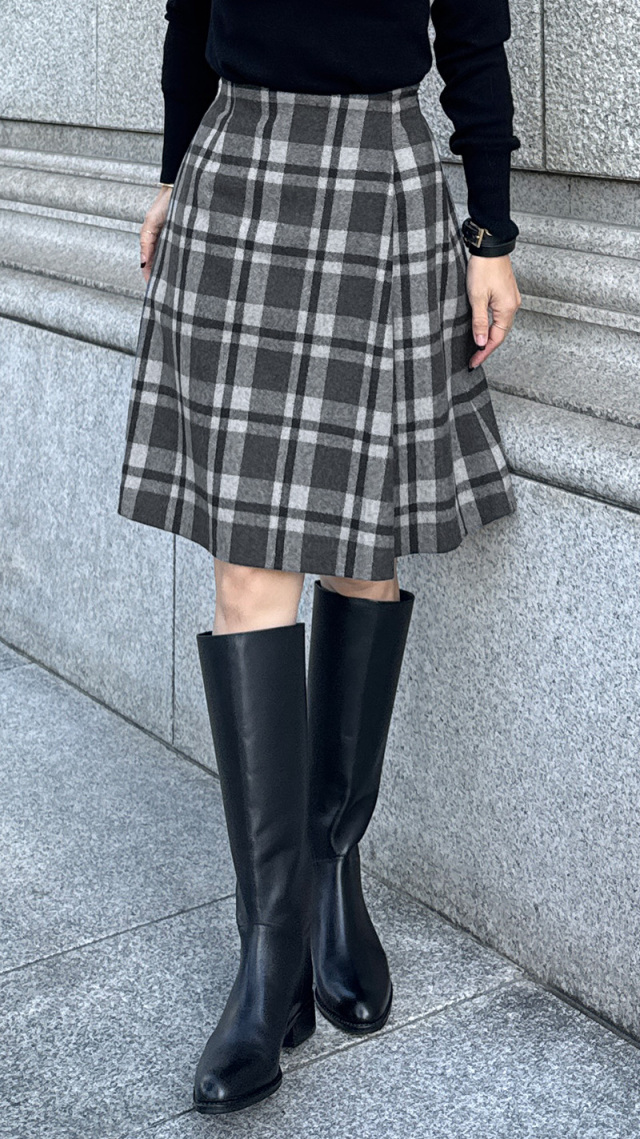 Aラインチェックスカート｜JENNE(ジェンヌ)公式通販：パリジェンヌの