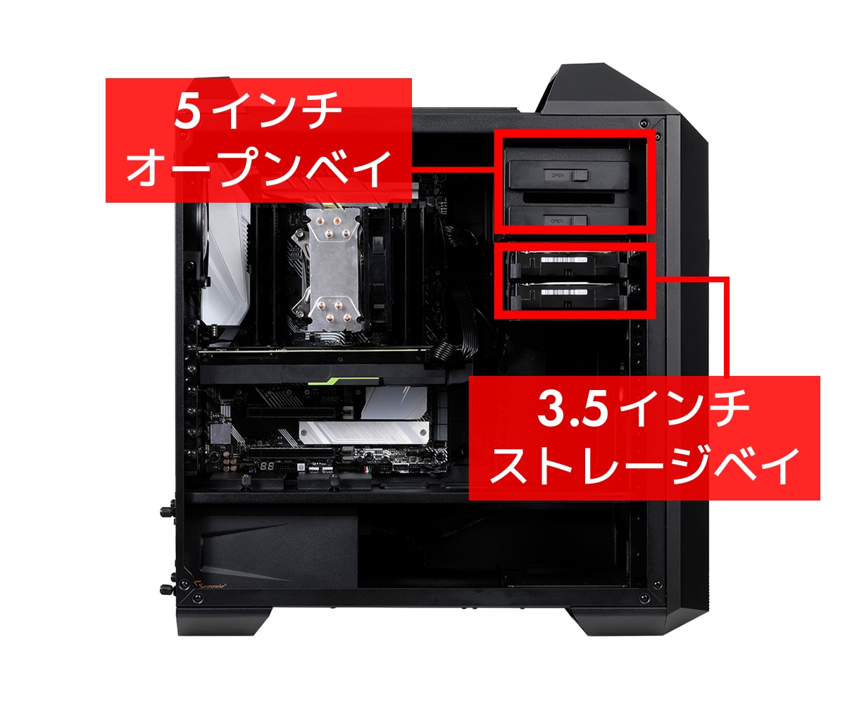 自作PC ミドルタワー PC本体のみ OS、SSDなし 自作PC OS・SSD無し