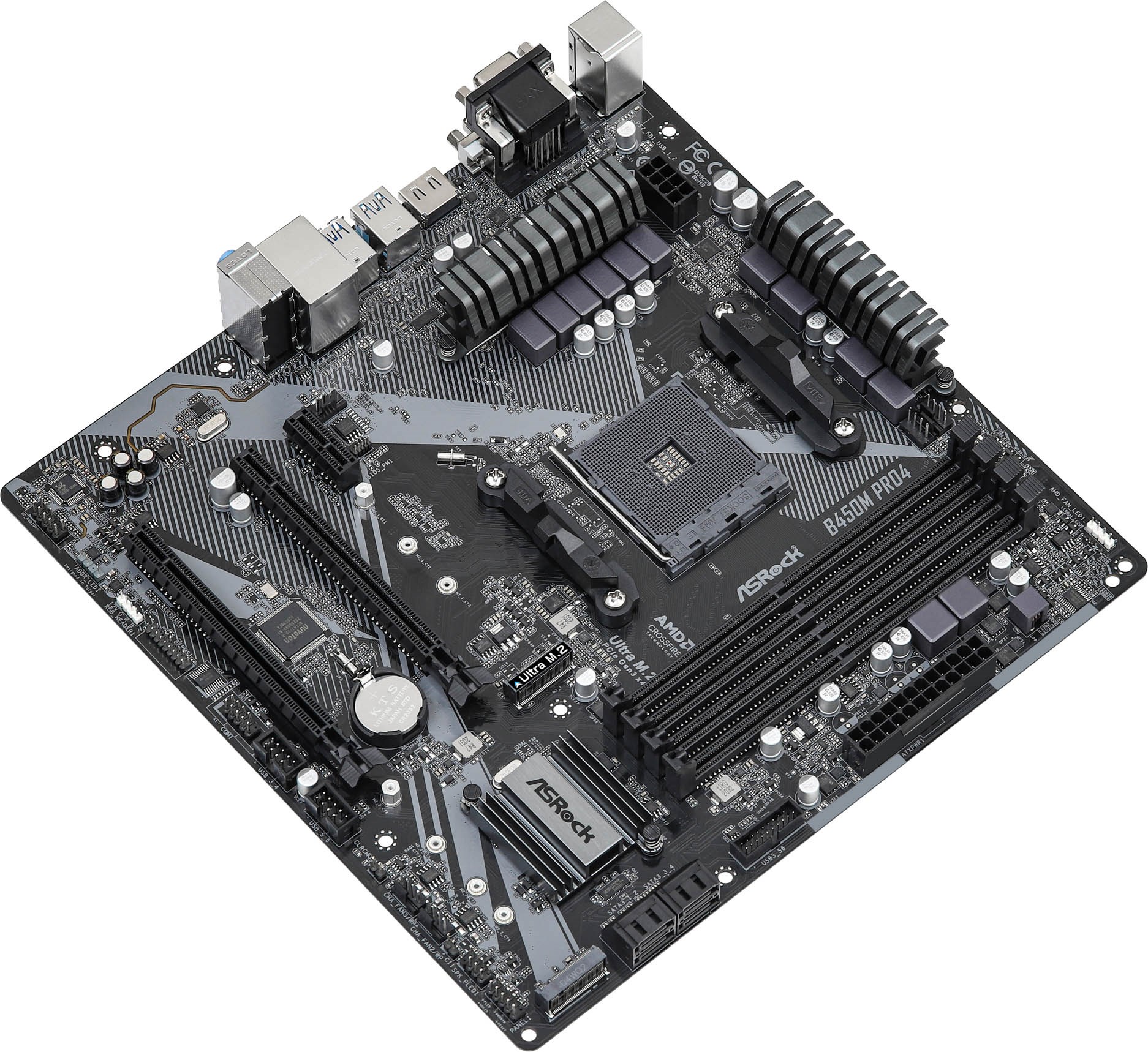 ASRock B450M Pro4 R2.0 AMD Socket AM4 Motherboard