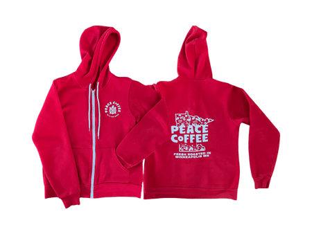 red-zip-up-peace-coffee-mn-