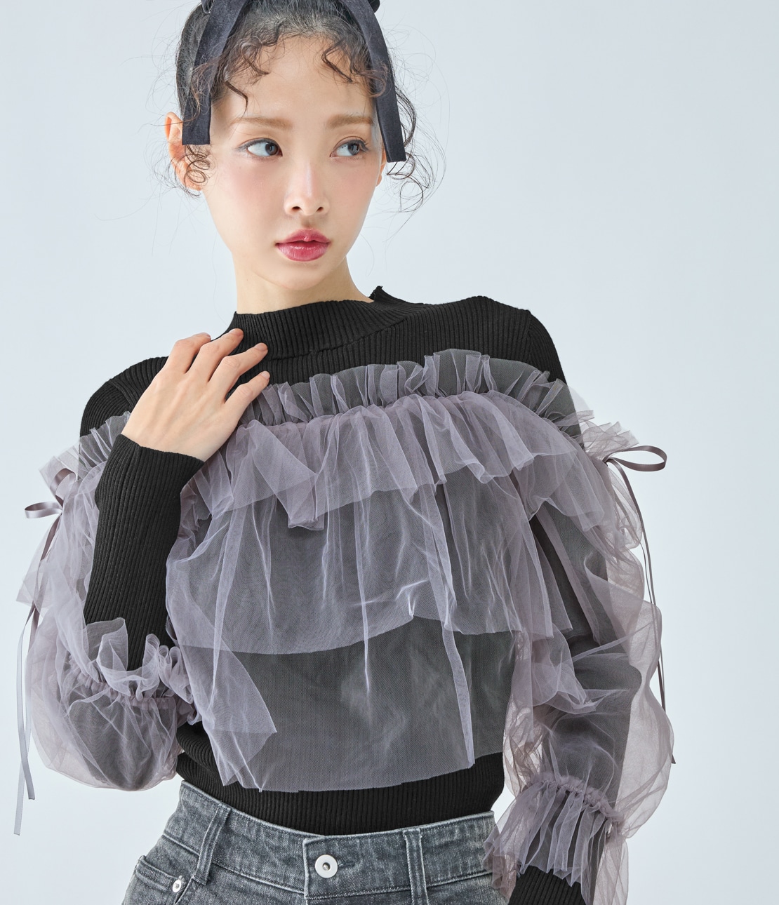 チュールコンビニット(ワンサイズ ブラック): PEACH JOHN | ピーチ