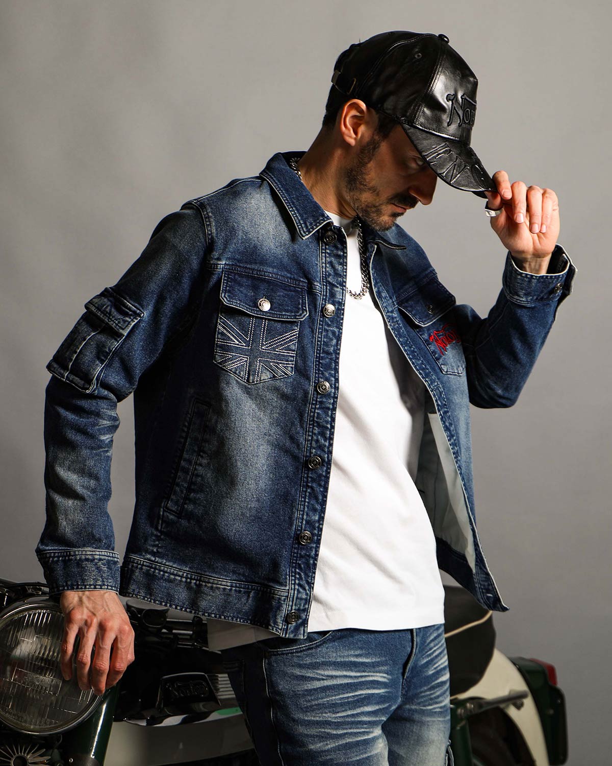 タフで動きやすい、刺繍で魅せる NORTON DENIM JACKET – PEET ONLINE STORE