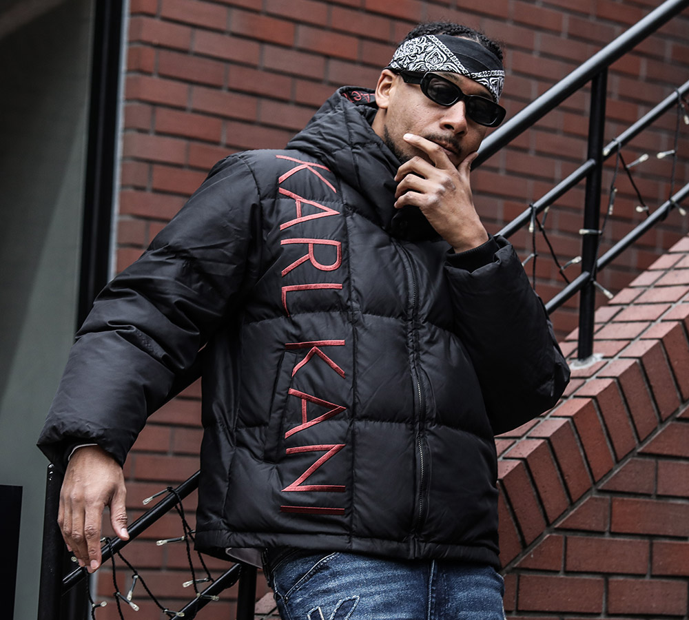 KARL KANI BLACK RED DOWN JACKET – PEET ONLINE STORE
