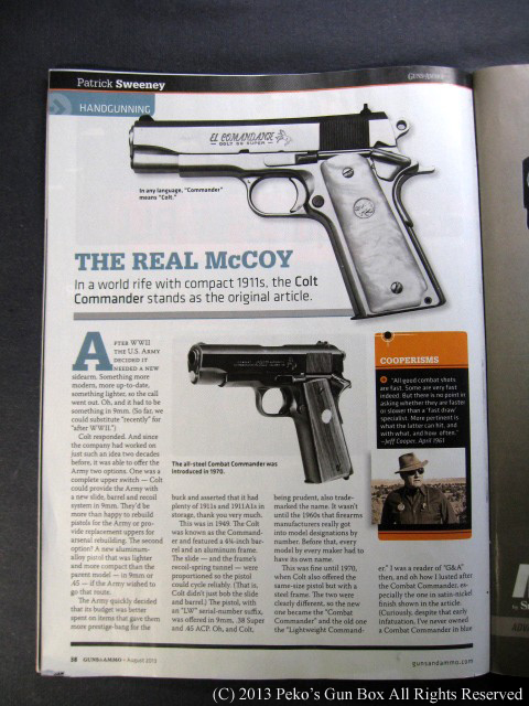 コルト・コマンダー誕生の話 / Magazine のページ : Peko's Gun Box