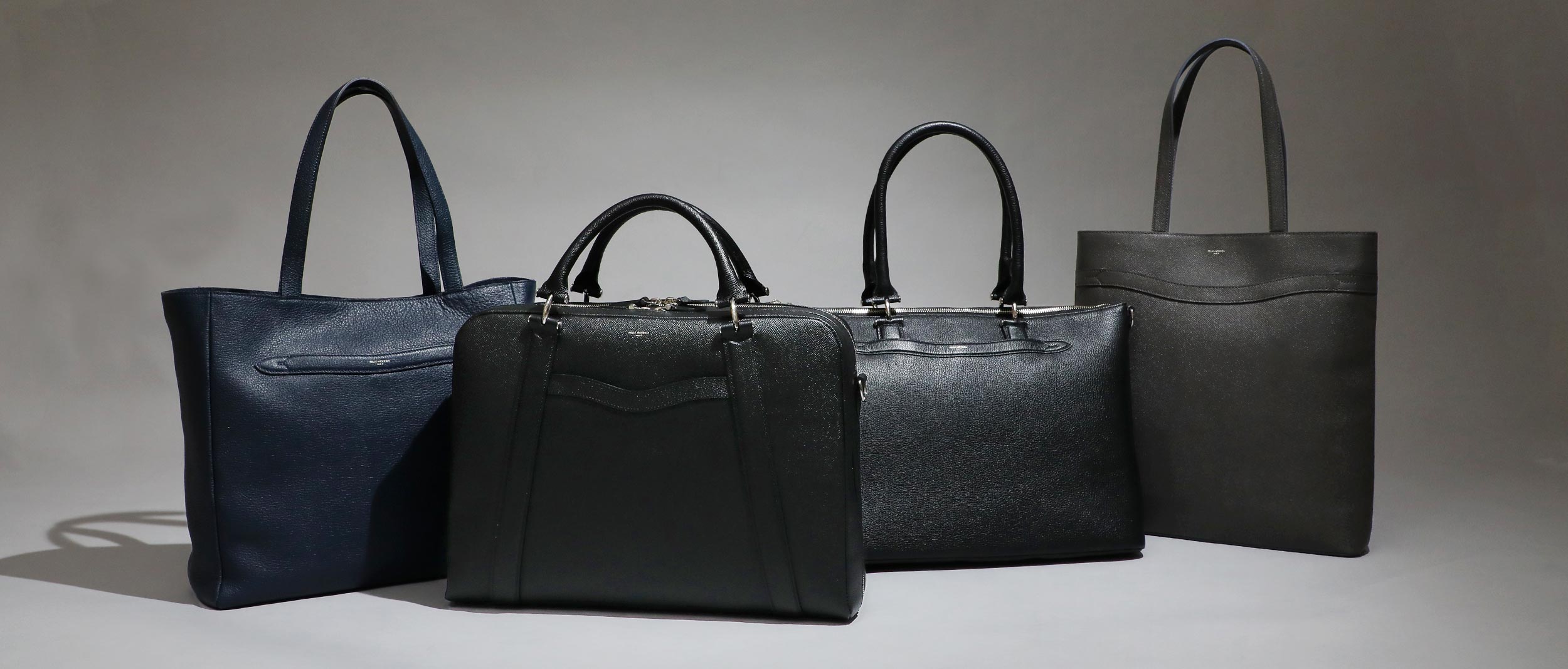 PELLE MORBIDA ペッレモルビダ トートバッグ デッキ9 ネイビー 中古・古着通販】PELLE MORBIDA (ペッレモルビダ) DECK NINE （デッキ