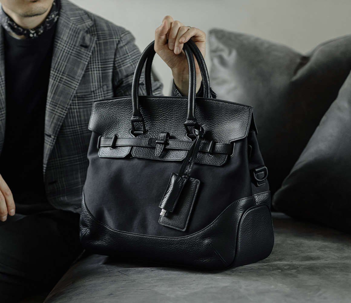 希少♡LEON別注♡美品♡ペッレモルビダ レザー ナイロン コンビ リュック レザー×ナイロン】コンビバッグ<br>取扱い店舗拡大のお知らせ