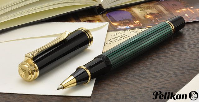 Pelikan ペリカン ローラーボール スーベレーン R400 緑縞 | ペンハウス