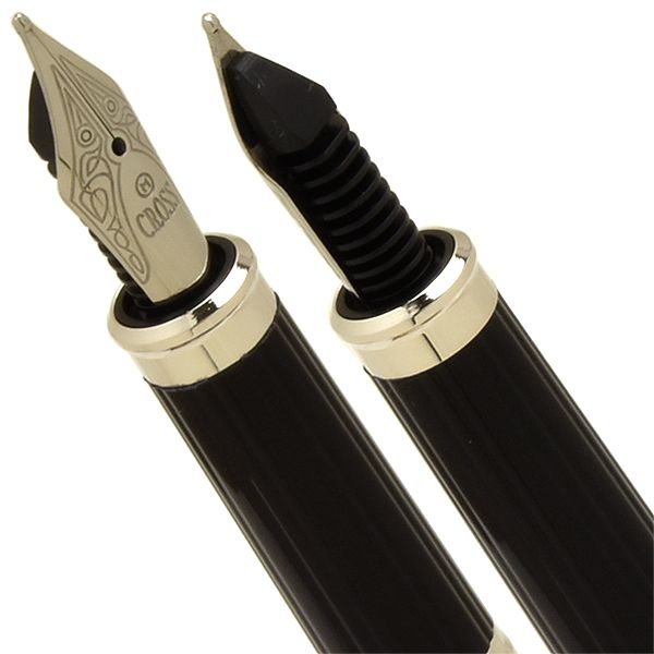 CROSS クロス 万年筆 筆記具 センチュリーII ブラックラッカーロジウム