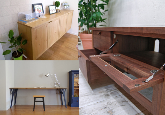 オーダーメイド家具や店舗什器製作・素材を活かしたオリジナル家具