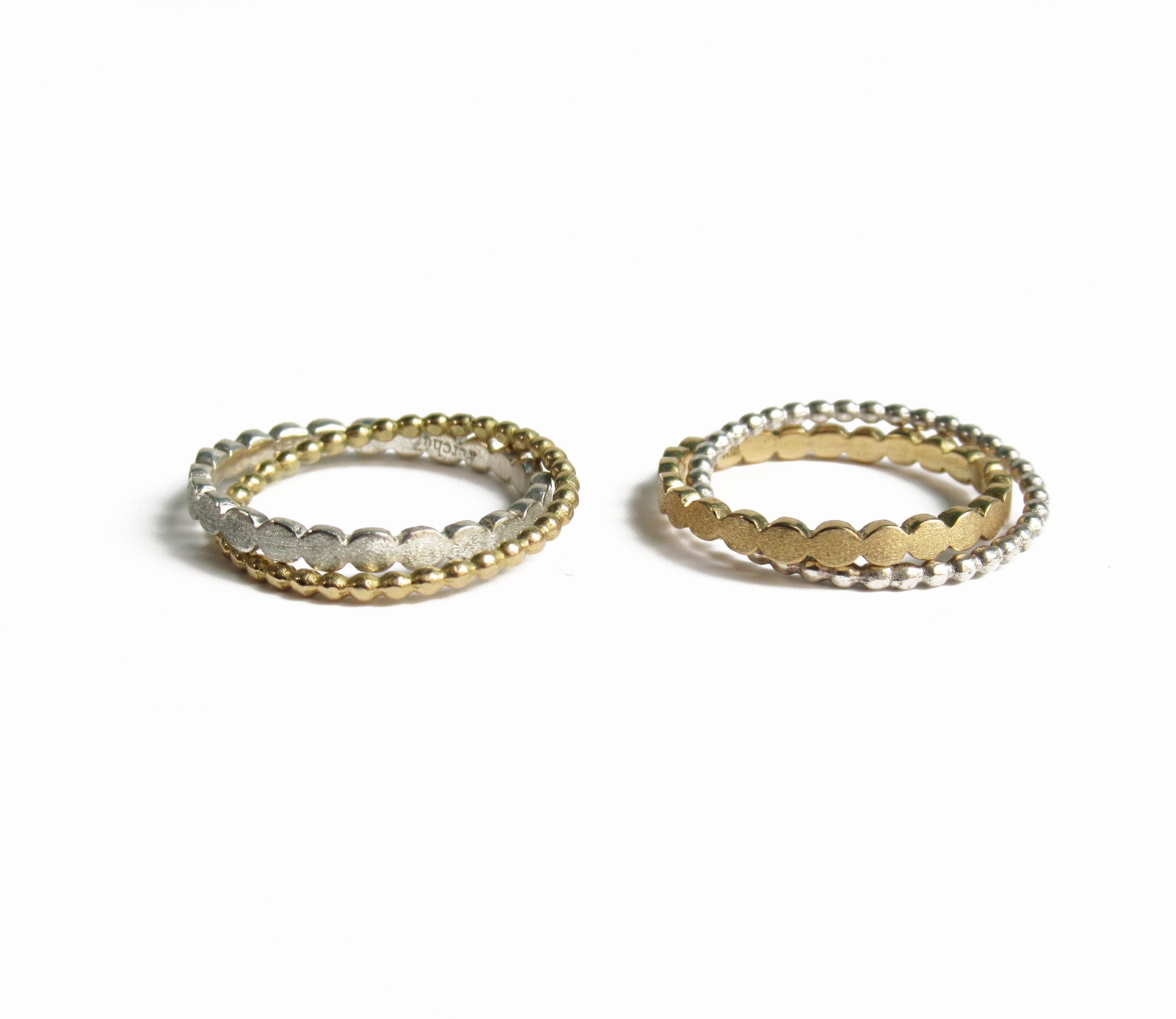 crossing marumaru ring 2 / K18,Silver – Perché?