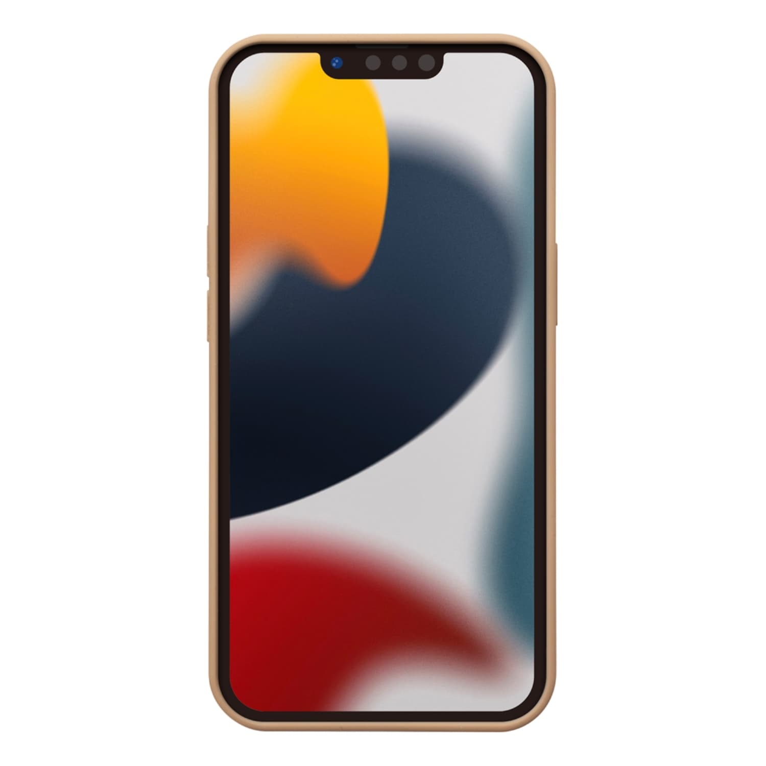 iPhone 13 Pro用 MagSafe対応 抗菌スリムシリコンケース [ベージュ