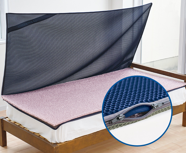 世界で唯一「アクアゴールドファイバー」を使用した洗えるマットレス