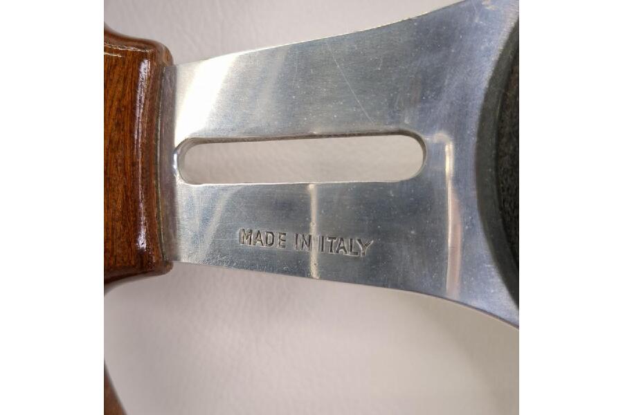 OBA ウッドステアリング 小径 ハンドル 約30cm ホーン付き 旧車 当時物