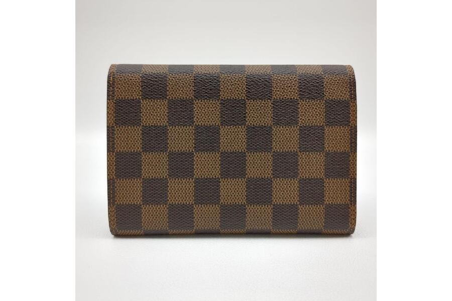 ルイヴィトン 三つ折り財布 ダミエ ポルト トレゾール エテュイ パピエ