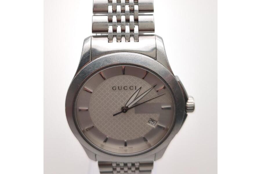 グッチ Gタイムレス 126.4 クオーツ メンズ 腕時計 ホワイト文字盤