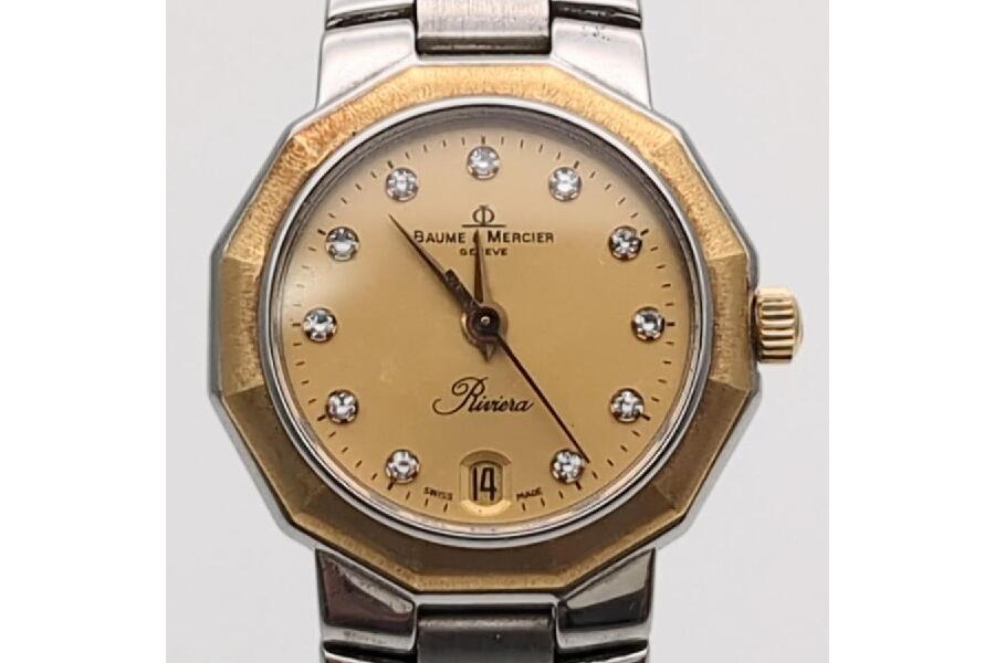 ボーム＆メルシエ リビエラ 11Pダイヤ 5231 クオーツ レディース
