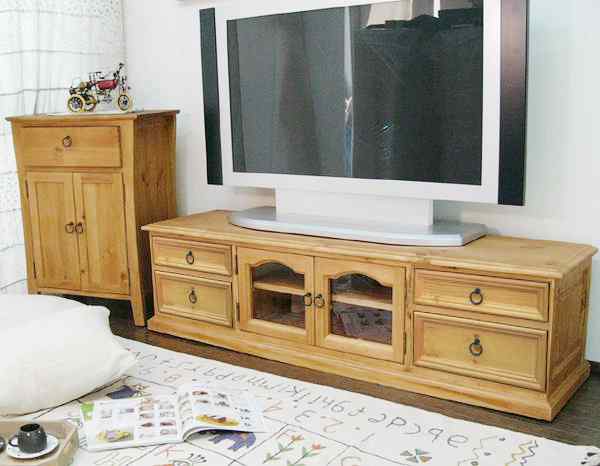 カントリーローボード｜テレビ台幅150cm｜パインファクトリー