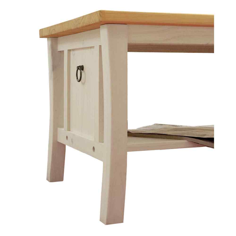 フレンチカントリーリビングテーブル｜フレンチスタイルローテーブル白