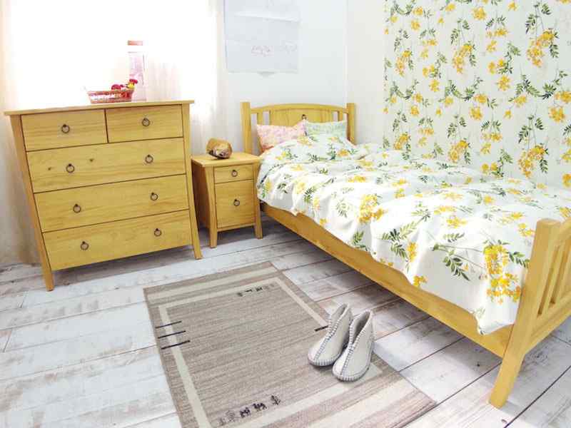 総無垢材チェスト｜整理ダンス｜洋服収納｜木製取手｜パインファクトリー