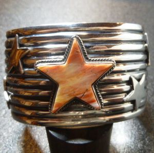 ナバホ Andy・Cadman アンディ・キャドマン ライン&スターアップリケ