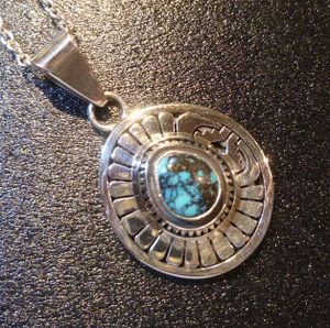 ナバホ Leonard・Nez レオナルド・ネズ オーバレイ ターコイズ付 TOP