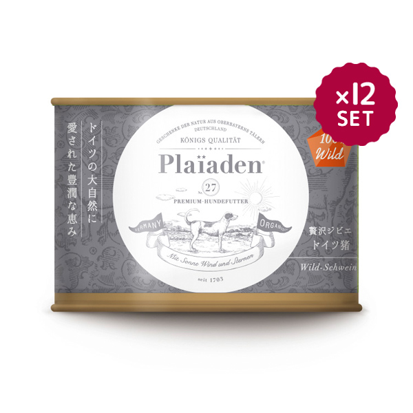 100％Wild 贅沢ジビエ ドイツ猪 12缶セット｜無添加ドッグフード