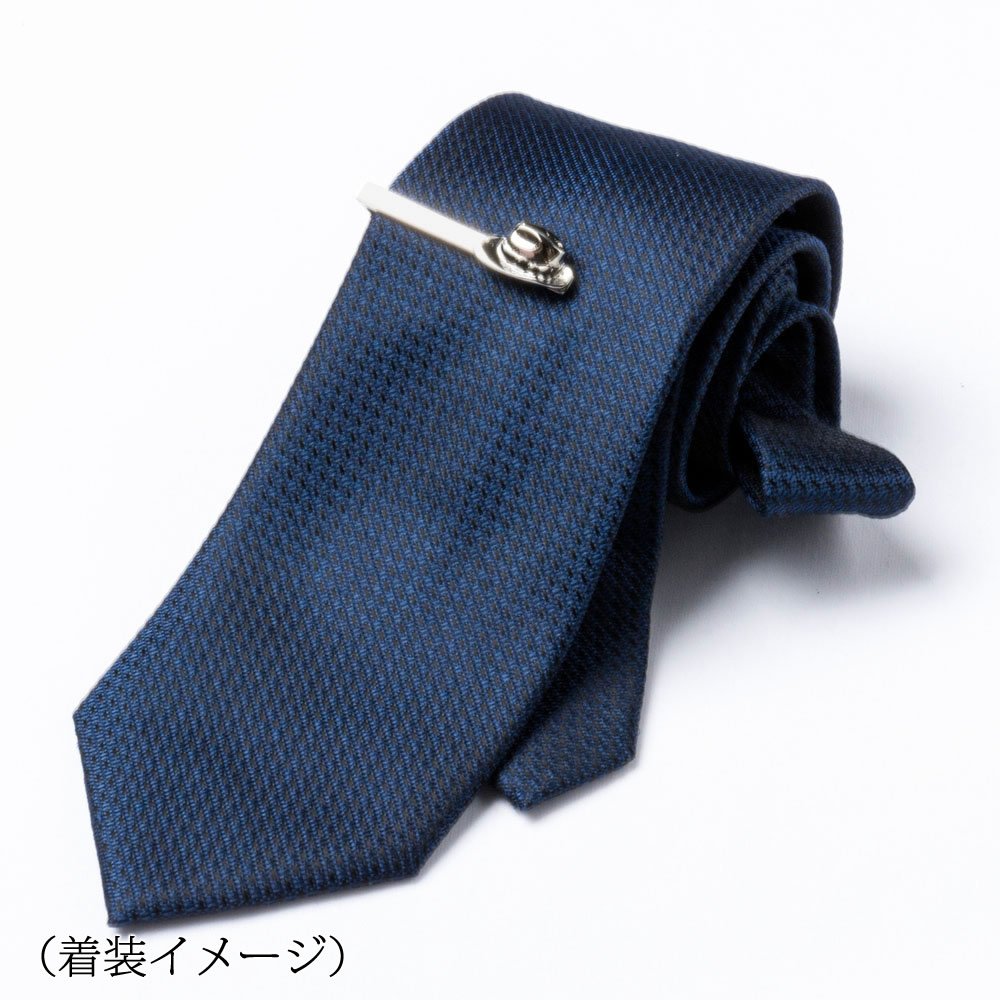 軽井沢シャツ] ネクタイピン シルバー 帽子 横約50mm×縦約5mm