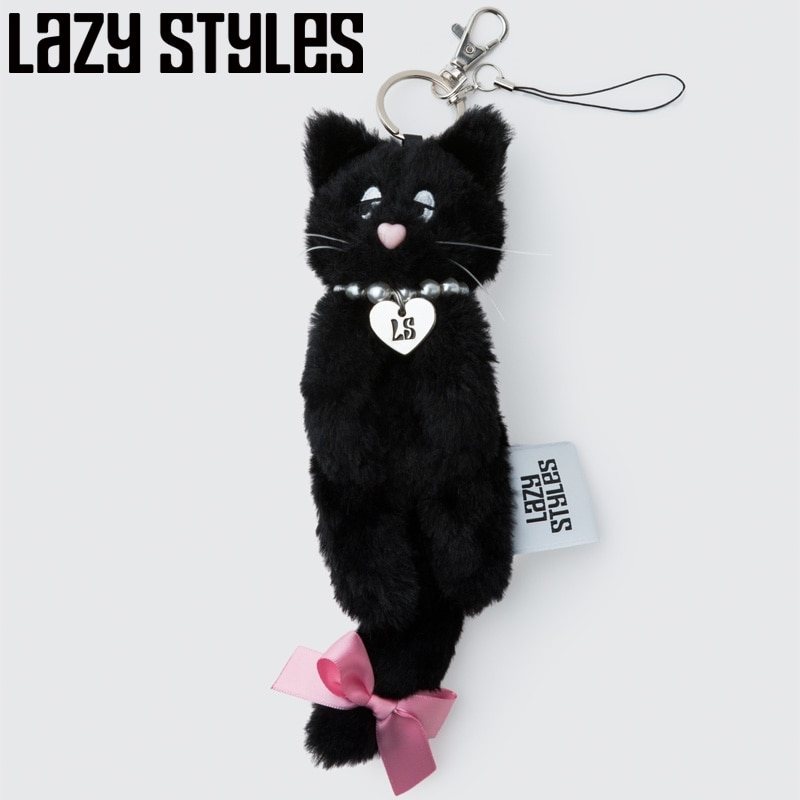 Lazy Styles レイジースタイルズ Lozie マスコットキーリング(Black