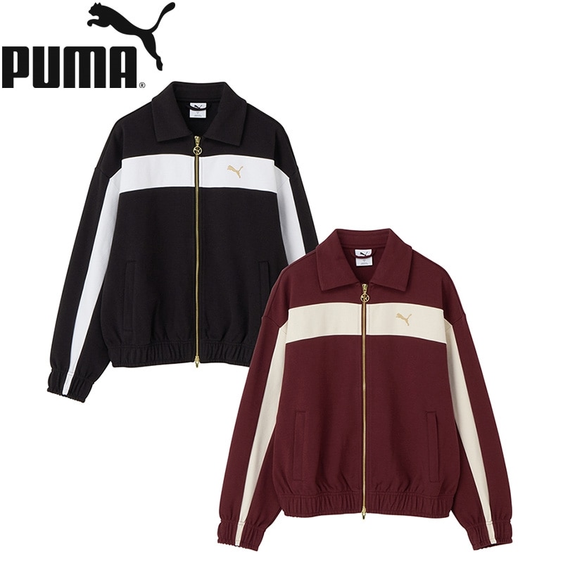 PUMA プーマ リラックスドトラックジャケット(ブラック): 通常| プラザ