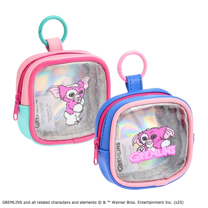 GREMLINS グレムリン カラビナ付きミニポーチ(ブルー): 通常| プラザ