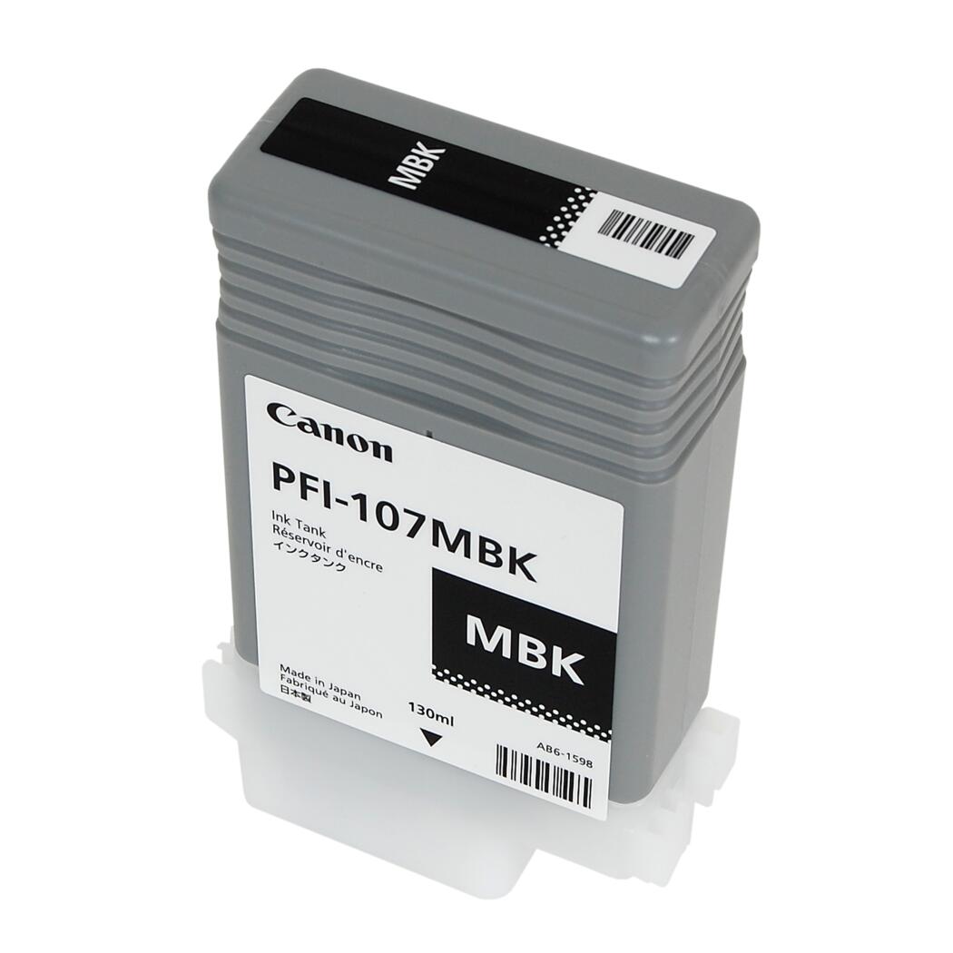 Canon PFI-107MBK (6704B001) Matte Black Inkjet Cartridge (Tank