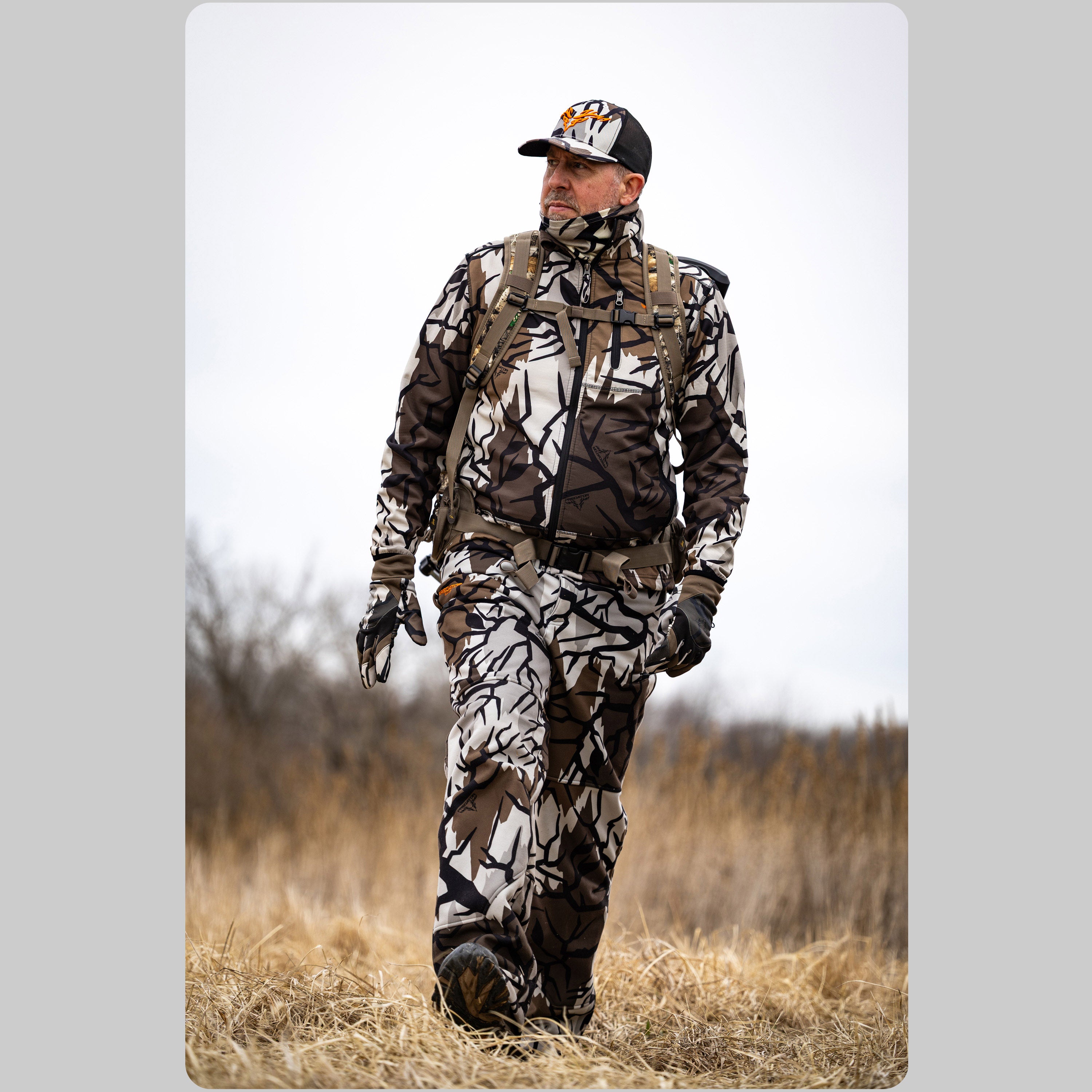 Alpine Jacket | Stretch | Wind Blocker | Midweight | Predator Camo