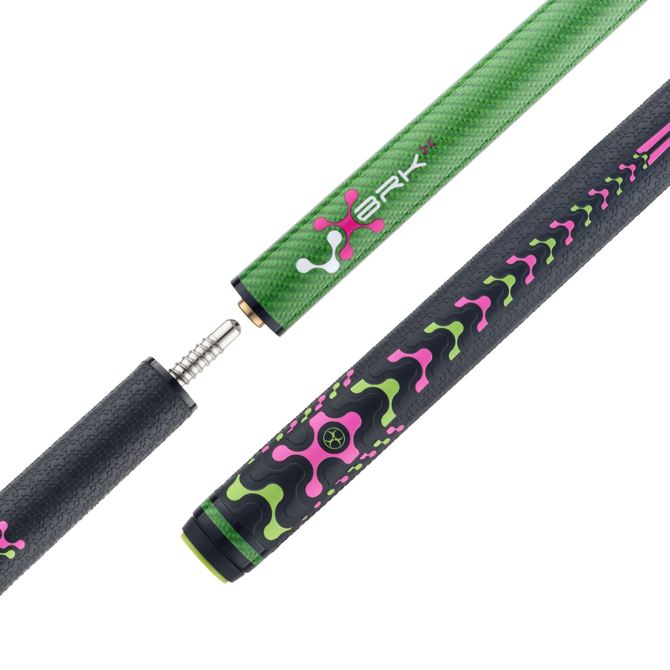 Poison VX Jump/Break Cue with Venom Carbon Fiber Shaft - Green