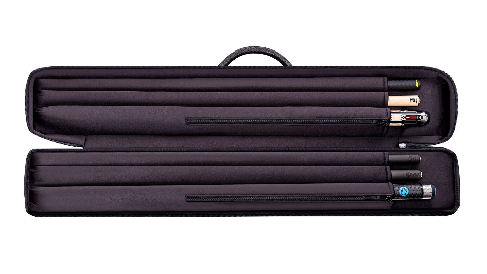 Predator Urbain 2x4 Dark Grey Soft Pool Cue Case - 2 Butts x 4