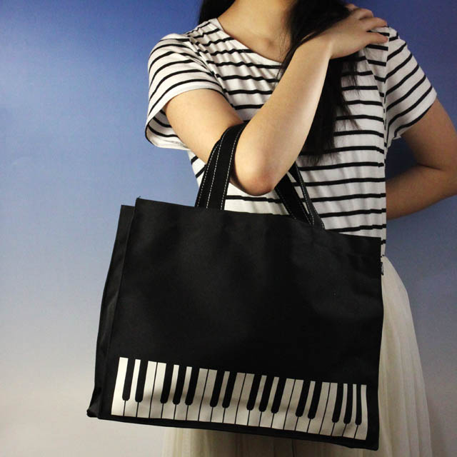レッスンバッグ オブロング ピアノ鍵盤 122963 音楽雑貨・アクセサリー