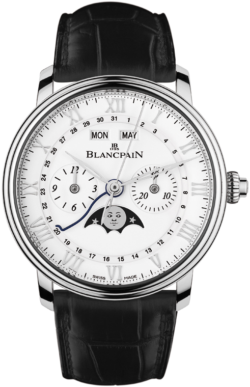 6685-1127-55b Blancpain Villeret Single Pusher Chronograph