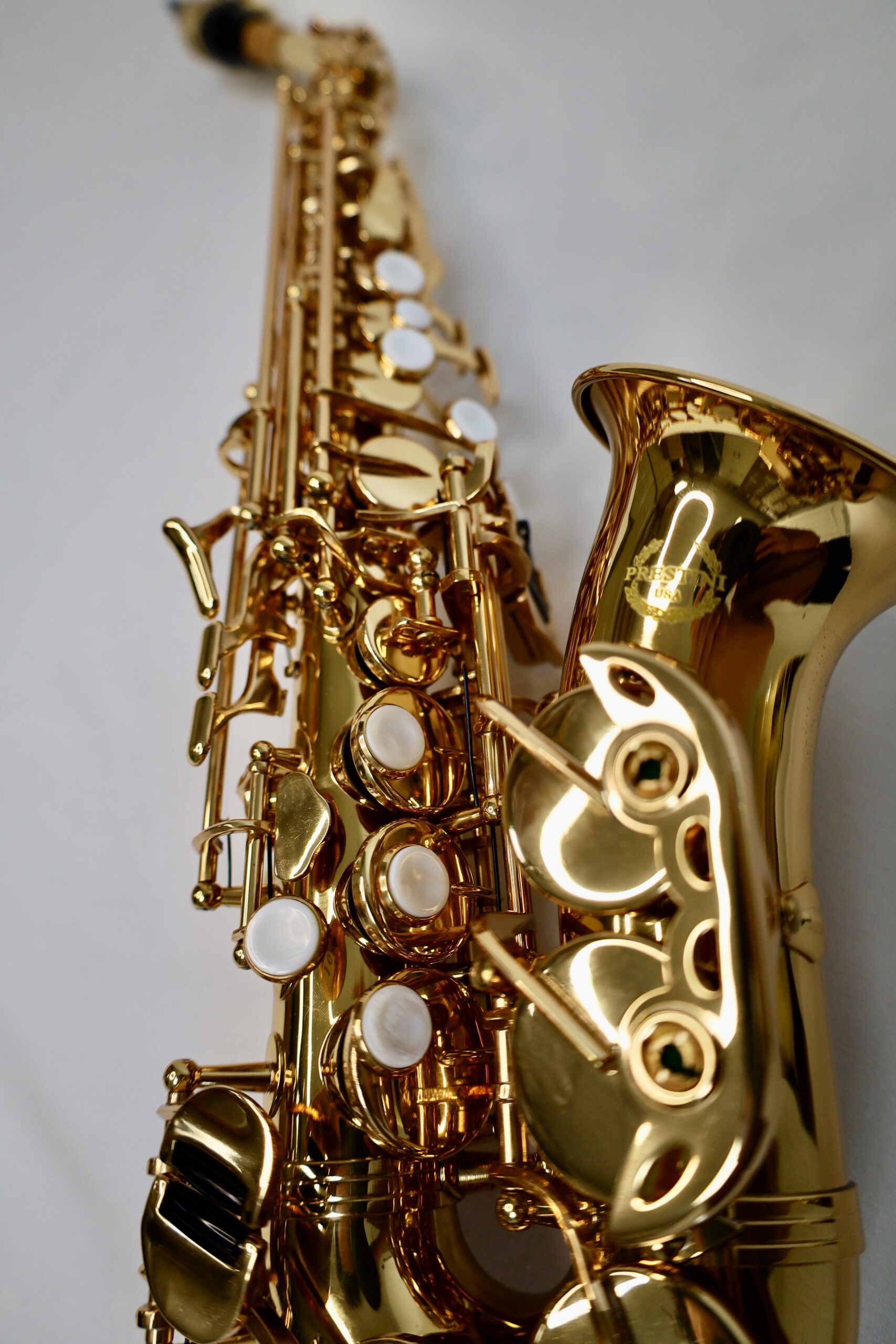 SA-67 Curved Soprano Sax- Gold Lacquer – Prestini