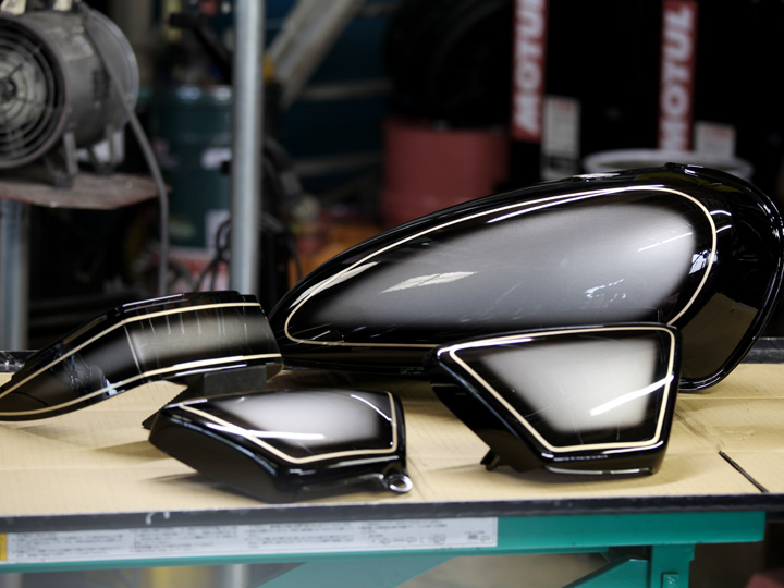 タンク塗装 | SR400カスタムショップ PRESTO customcollection