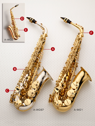 株式会社プリマ楽器 | Prima Yanagisawa Saxophones | WO Alto アルト